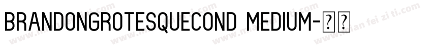 brandongrotesquecond medium字体转换